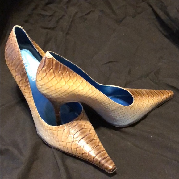 Two Lips Shoes - Snake print stiletto Heels